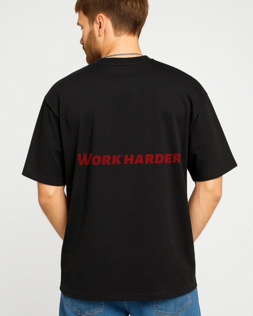 black oversize tshirt for men