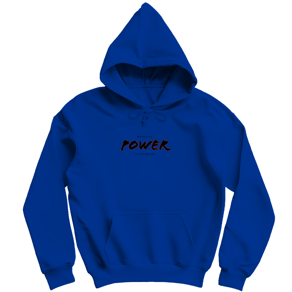 Blauer Herren Hoodie mit Druck auf der Vorderseite