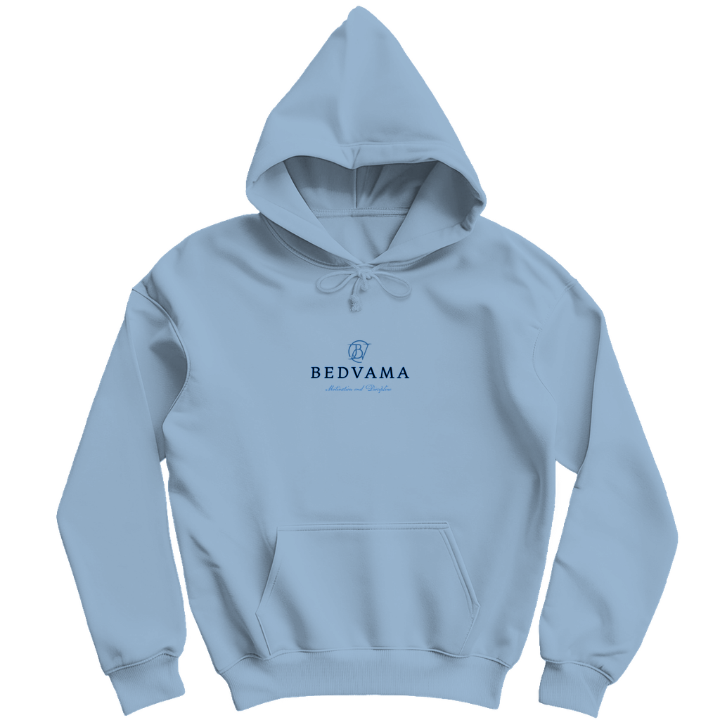 Blauer Hoodie in vielen Größen bis XXL