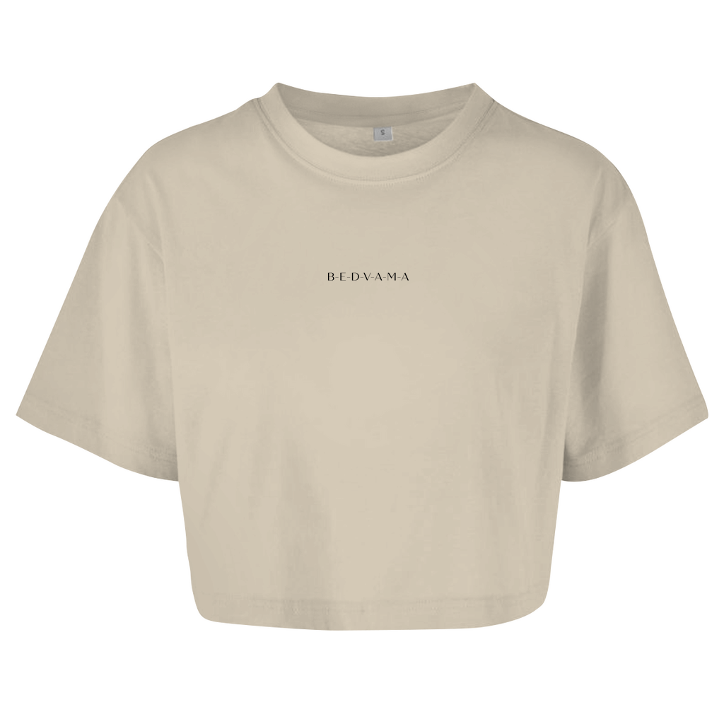 Crop Top mit Markenname Vorderprint