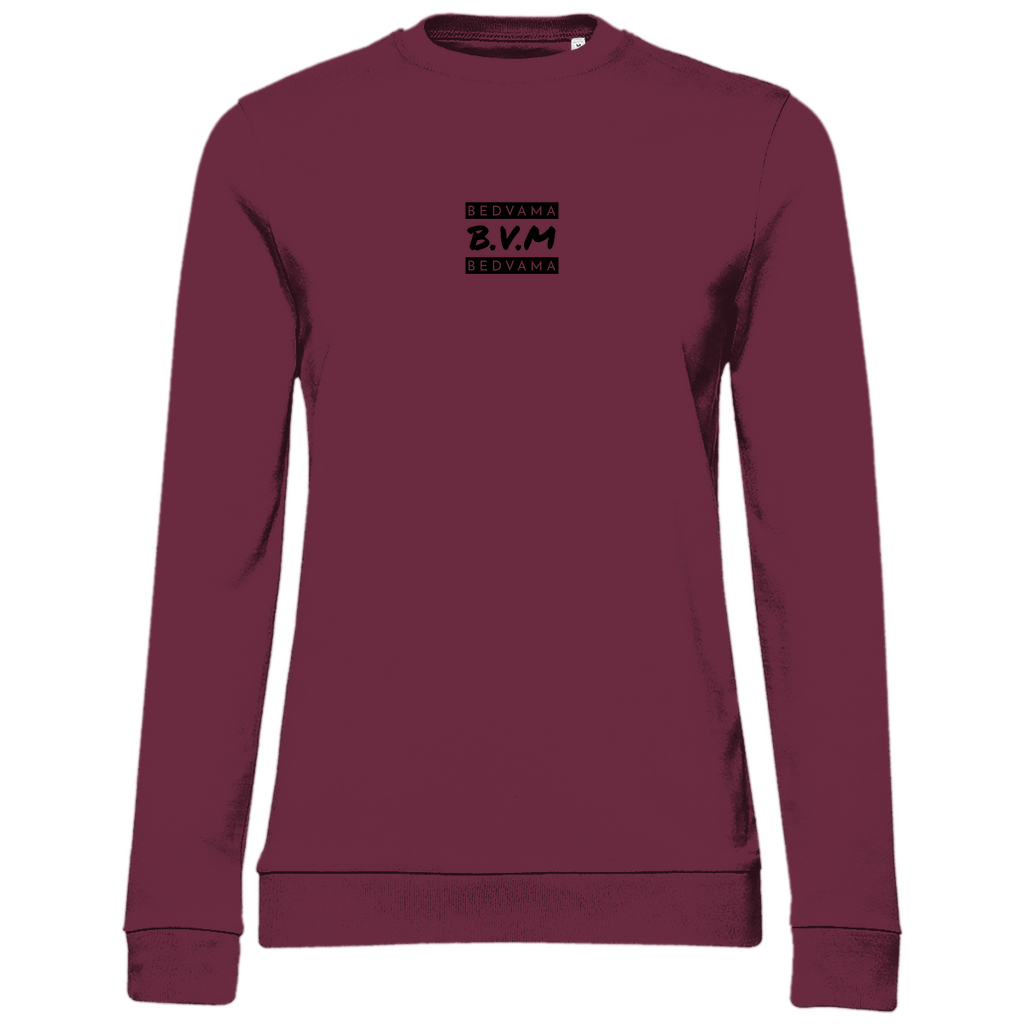 Damen Sweatshirt mit Markennamen in rot