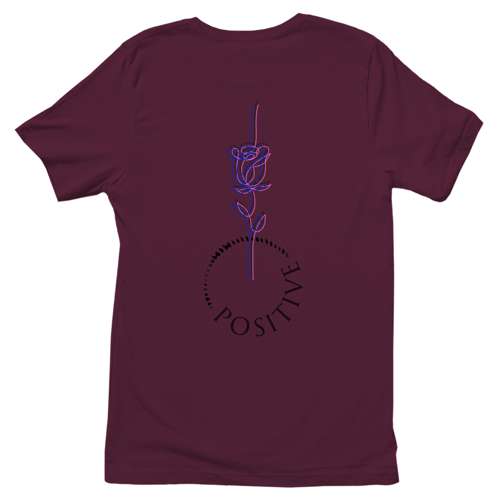 Damen T-Shirt in Magenta rot