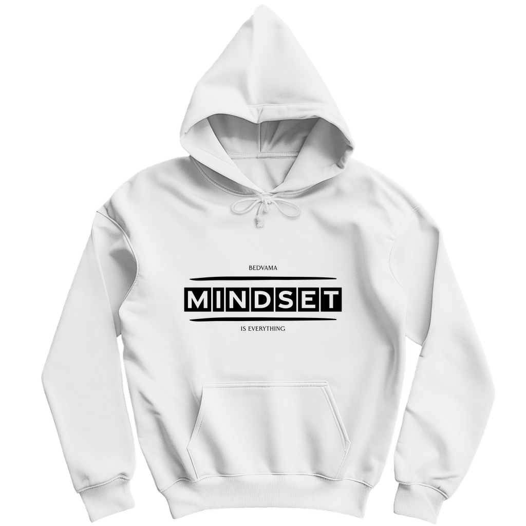 Weißer Kapuzenhoodie mit Statement