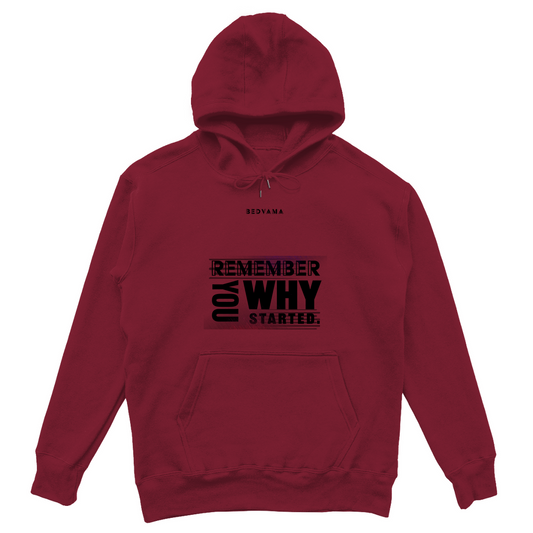 Oversize Hoodie mit State4ment in Rot