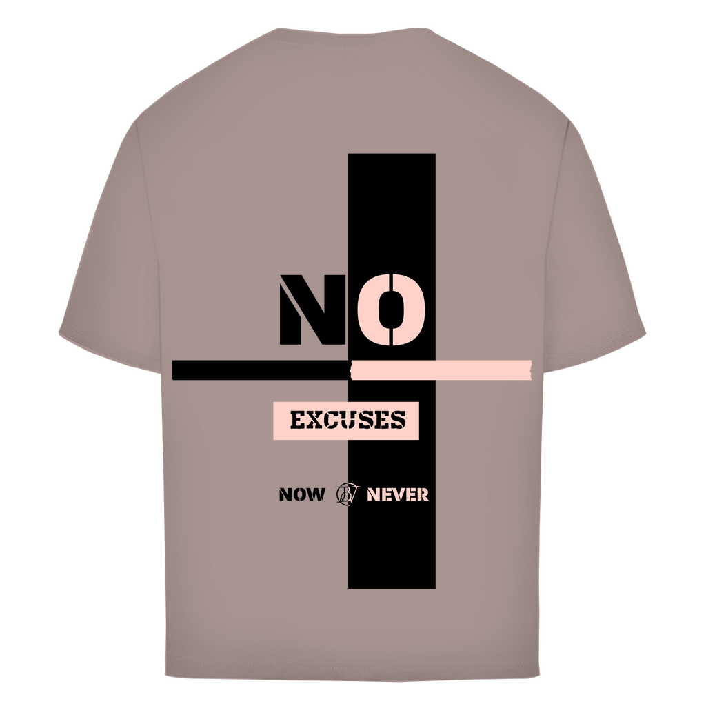 Oversize T-Shirt mit Zielstrebigkeit als Botschaft