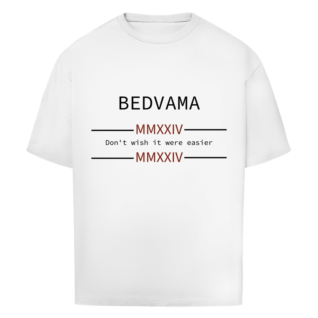 Oversize T-Shirt mit positivität in weiß