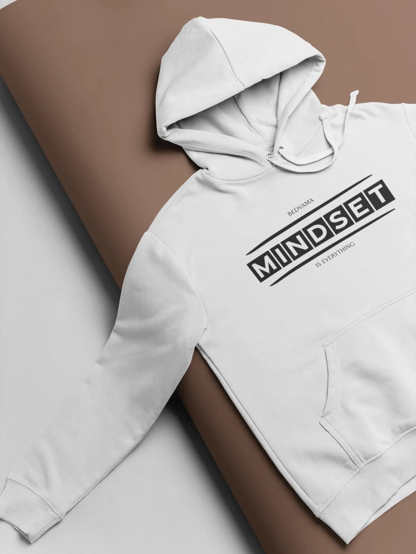 Hoodie lying on a pasteboard