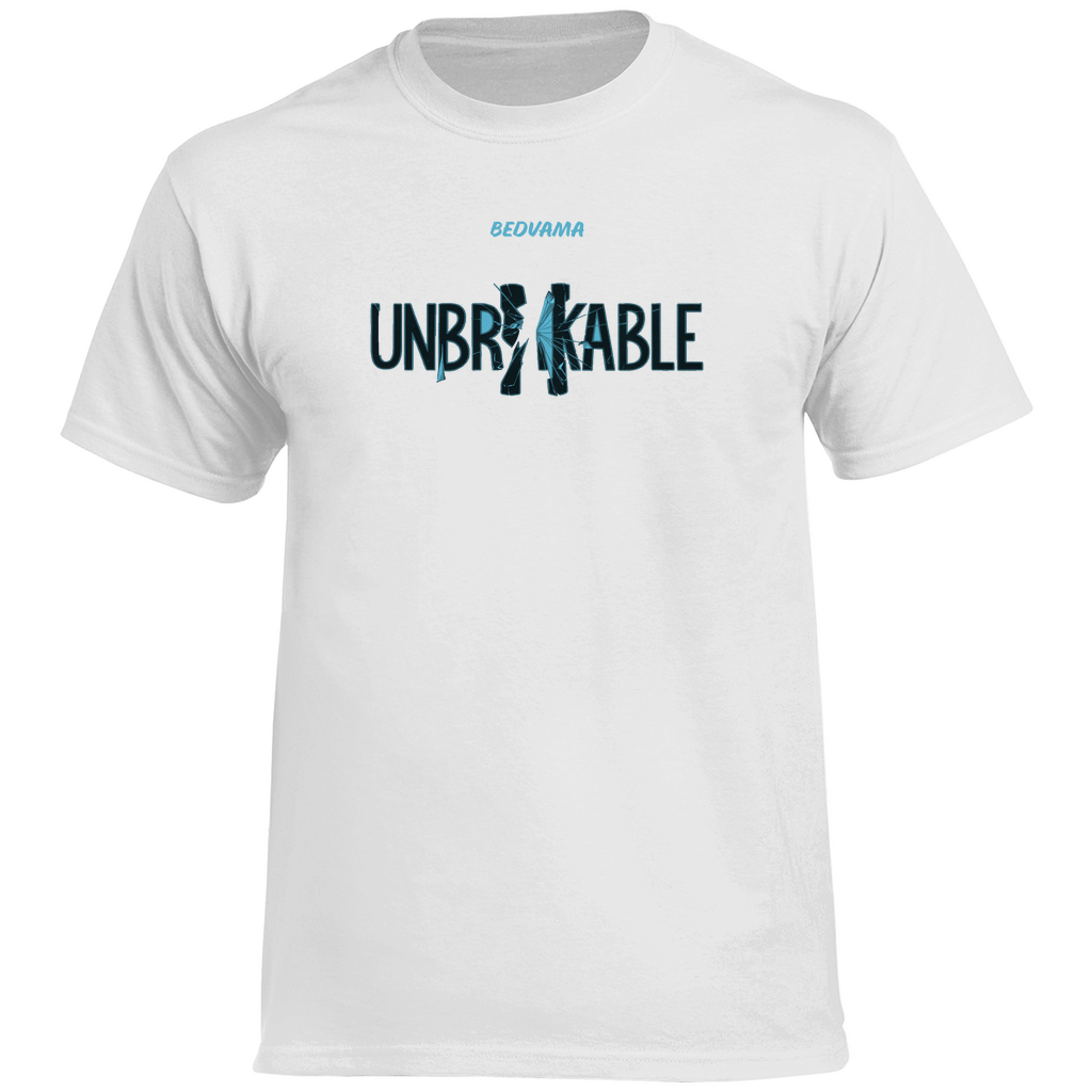 Unzerbrechbar Spruch auf T-Shirt