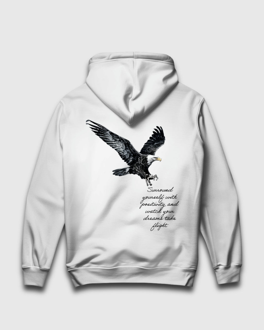 Damen Hoodie „Surround Yourself with Positivity and Watch Your Dreams Take Flight“