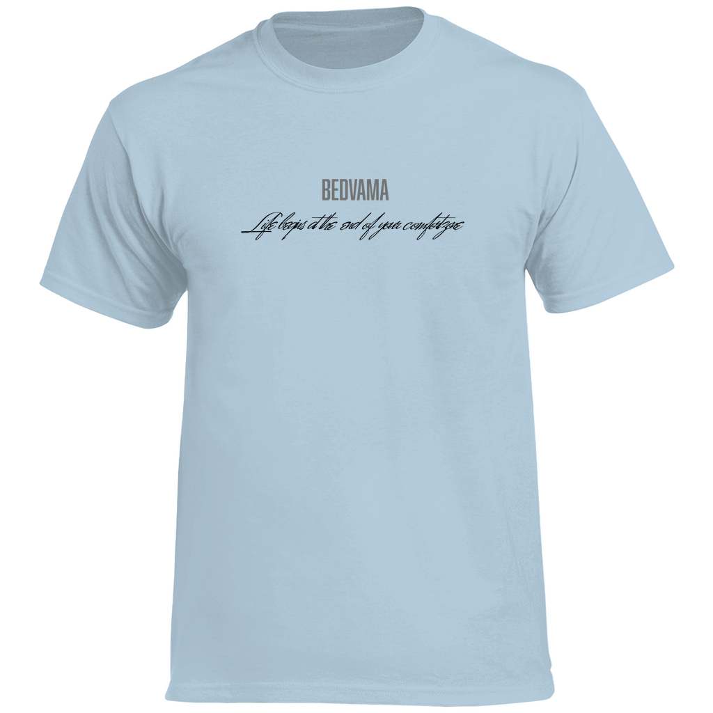 T-Shirt aus Baumwolle in blau 