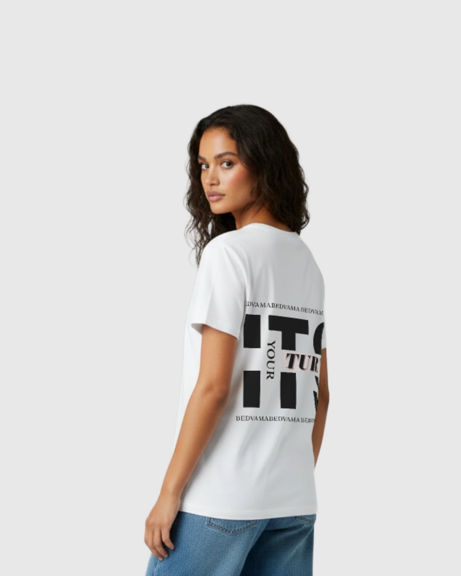 Bio Damen T-Shirt mit Statement – It's Your Turn | Nachhaltige Streetwear