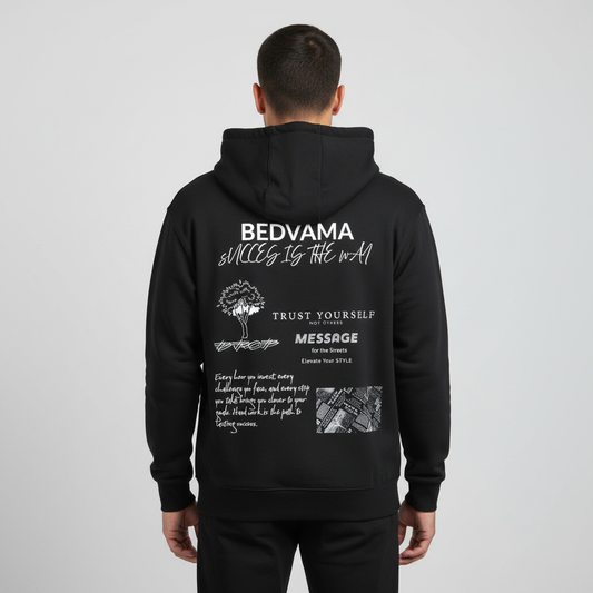 black drop hoodie oversized