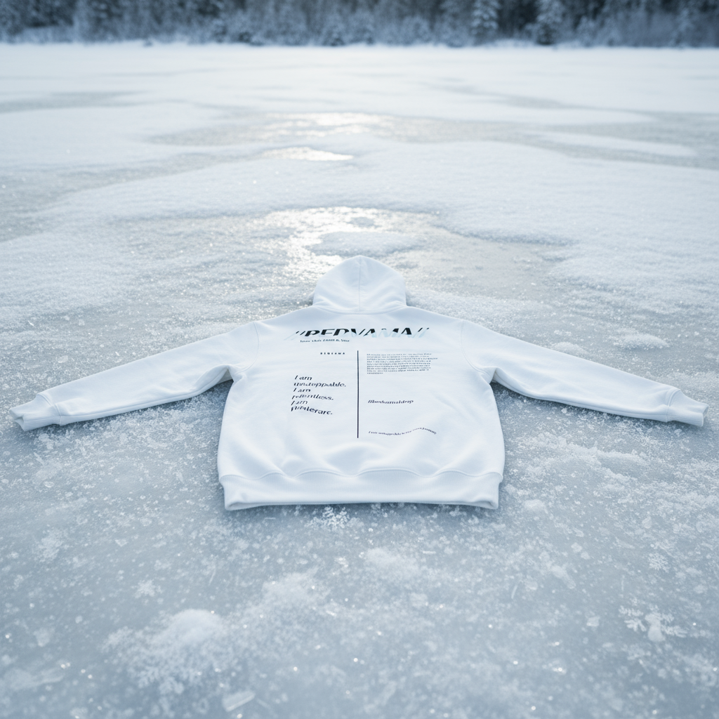 motivational drop hoodie