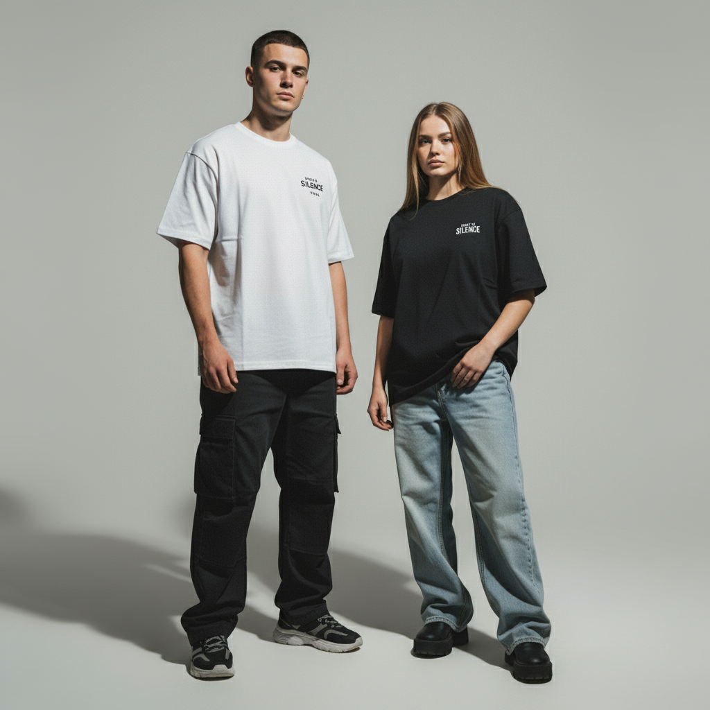 model tragen die silence kollektion