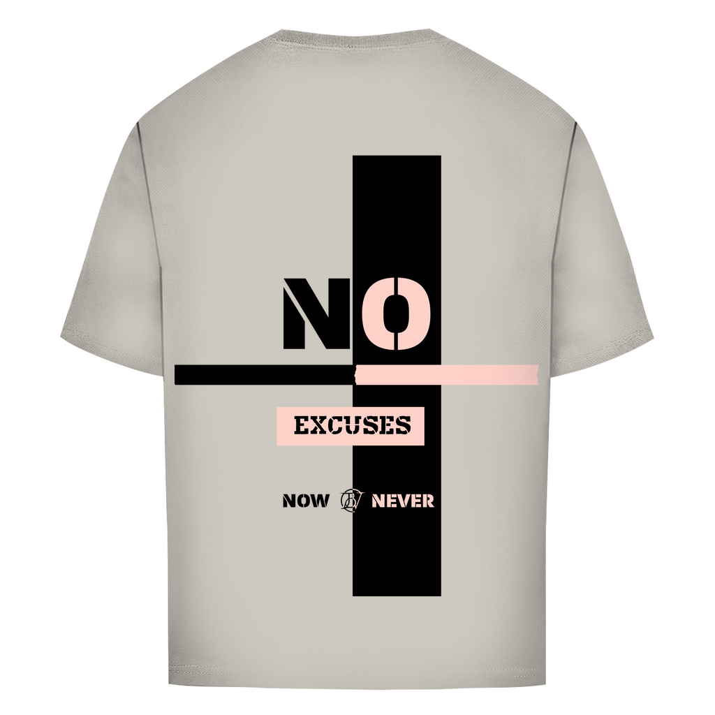 Graues Oversize T-shirt mit Inspiration