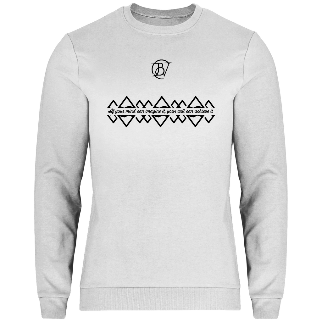 Herren Sweatshirt in weiß mit Print