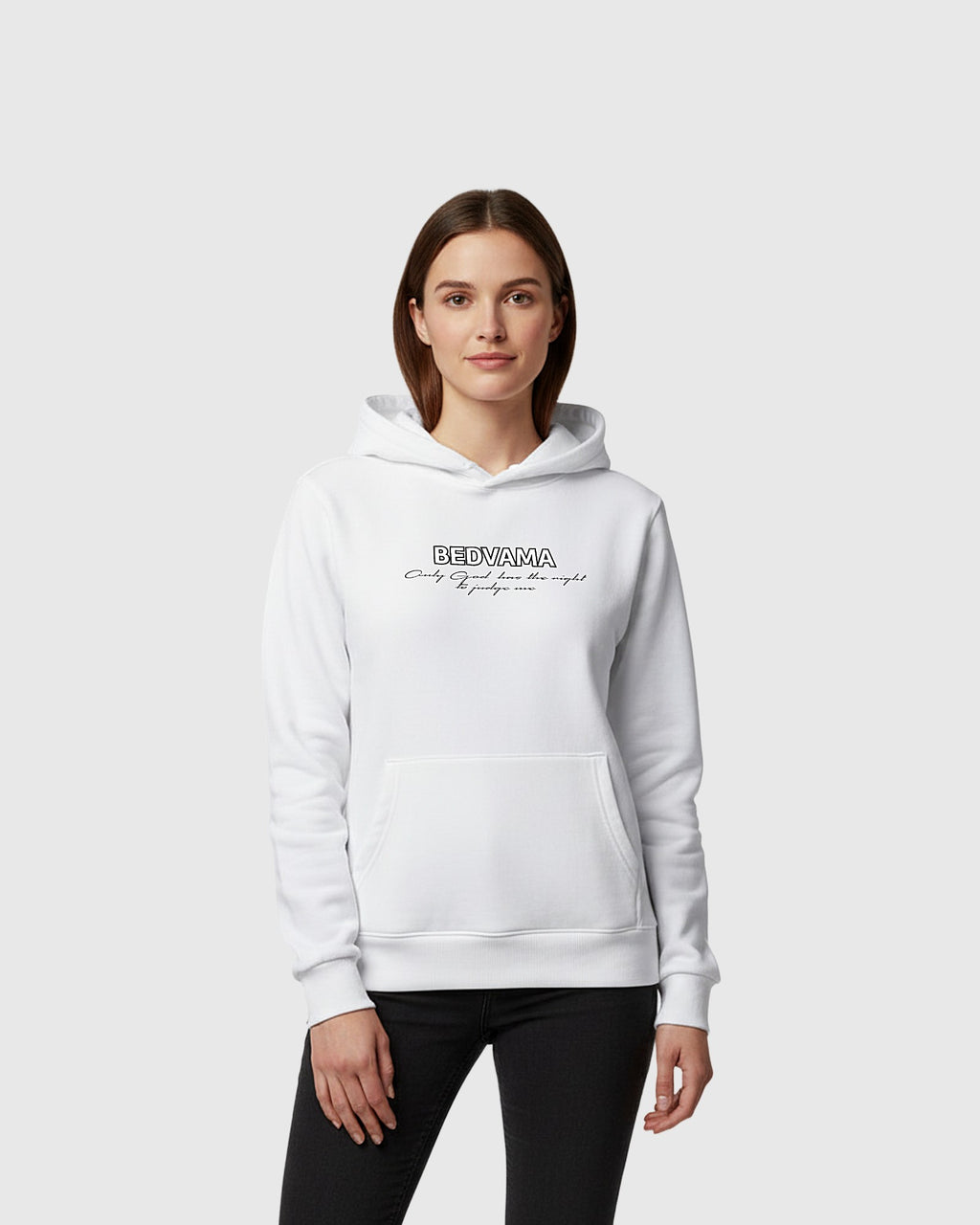 Damen Hoodie mit Druck auf Vorderseite