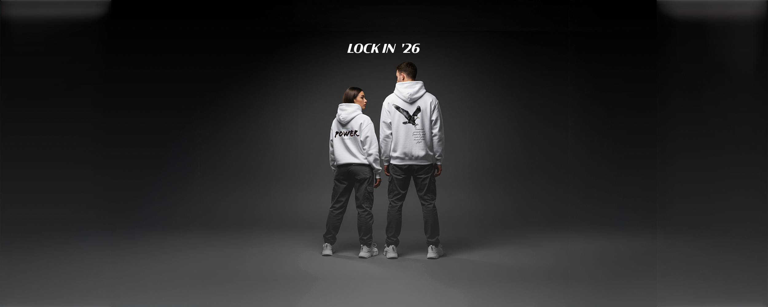 bedvama white hoodie from the back 