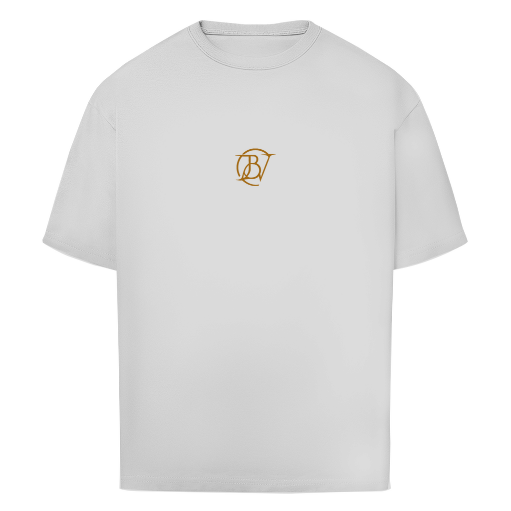 Markenlogo Print auf weißem Oversize T-Shirt