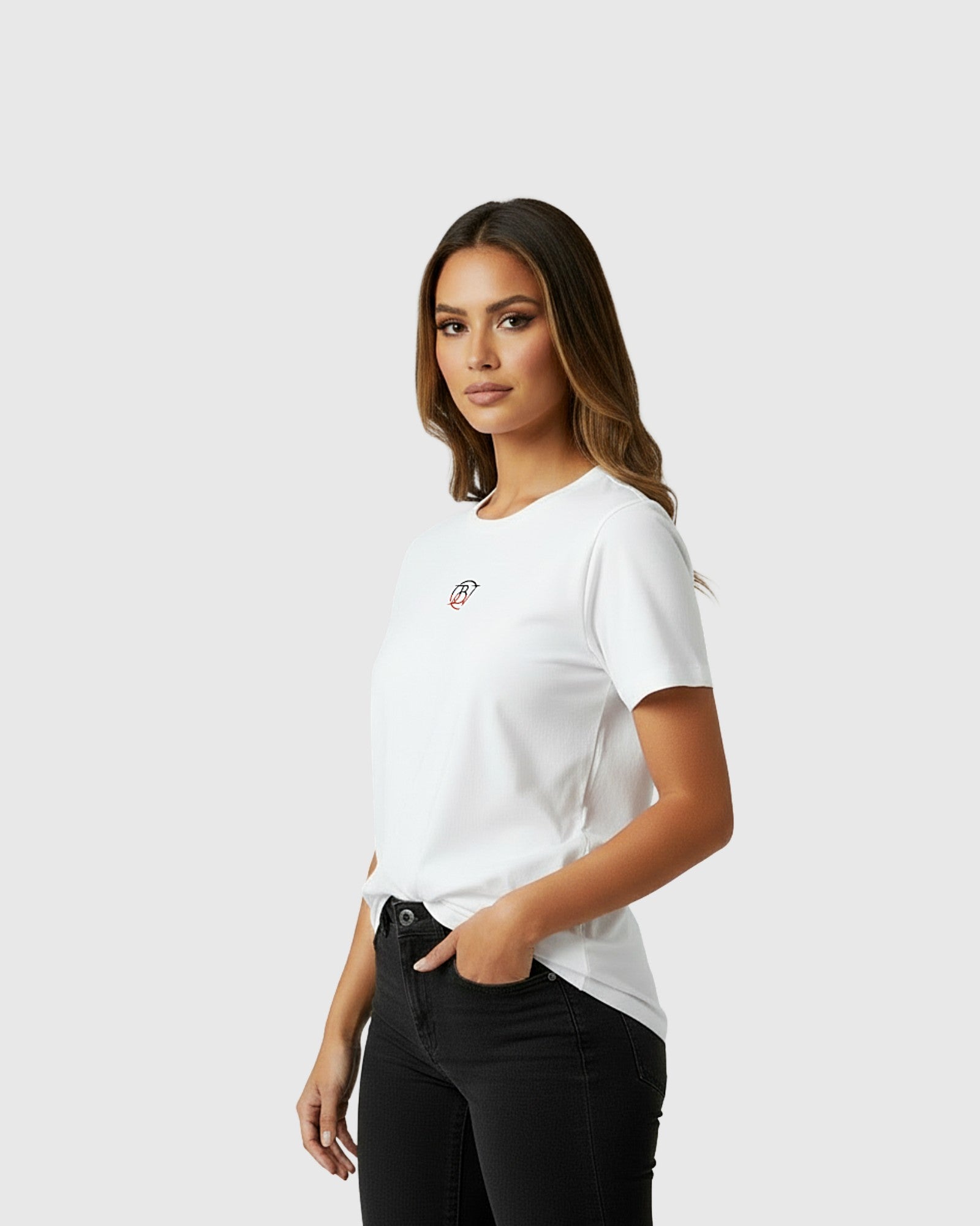 Damen T-Shirt „Never Look Back“ – Motivation & Style