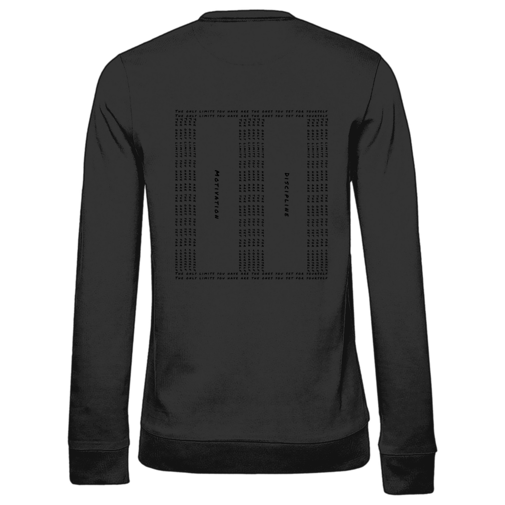 Sweatshirt mit Motivation und Disziplin Print
