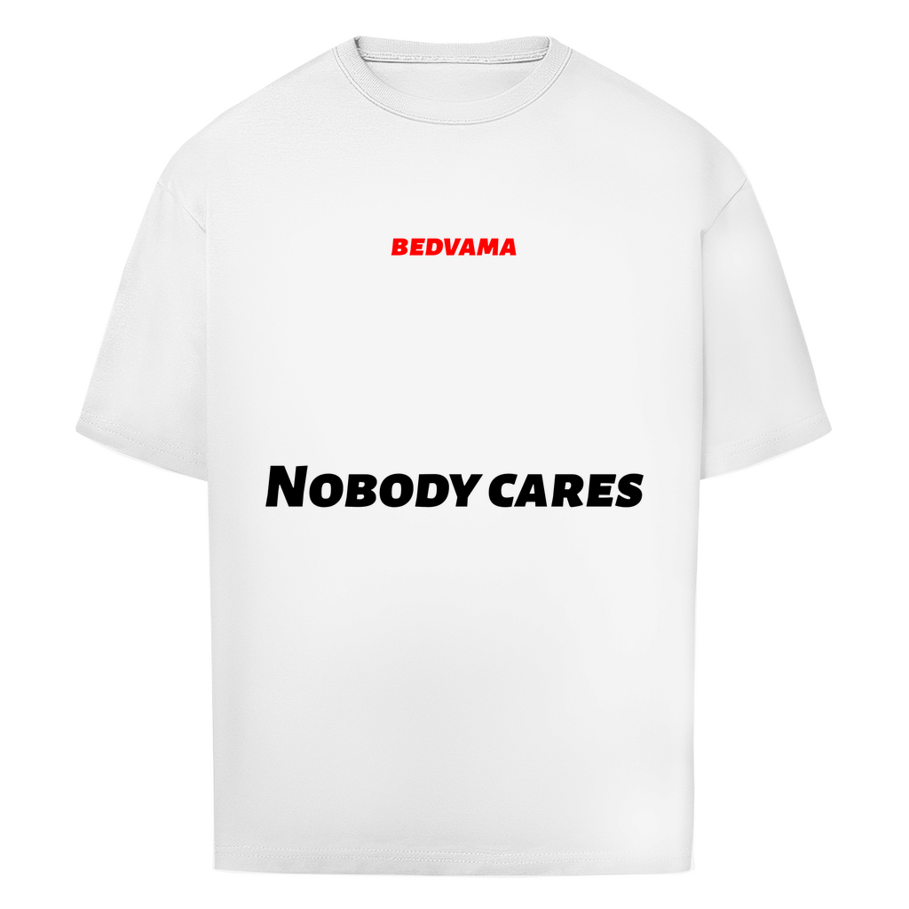 Oversize T-Shirt mit Vorderdruck in weiß