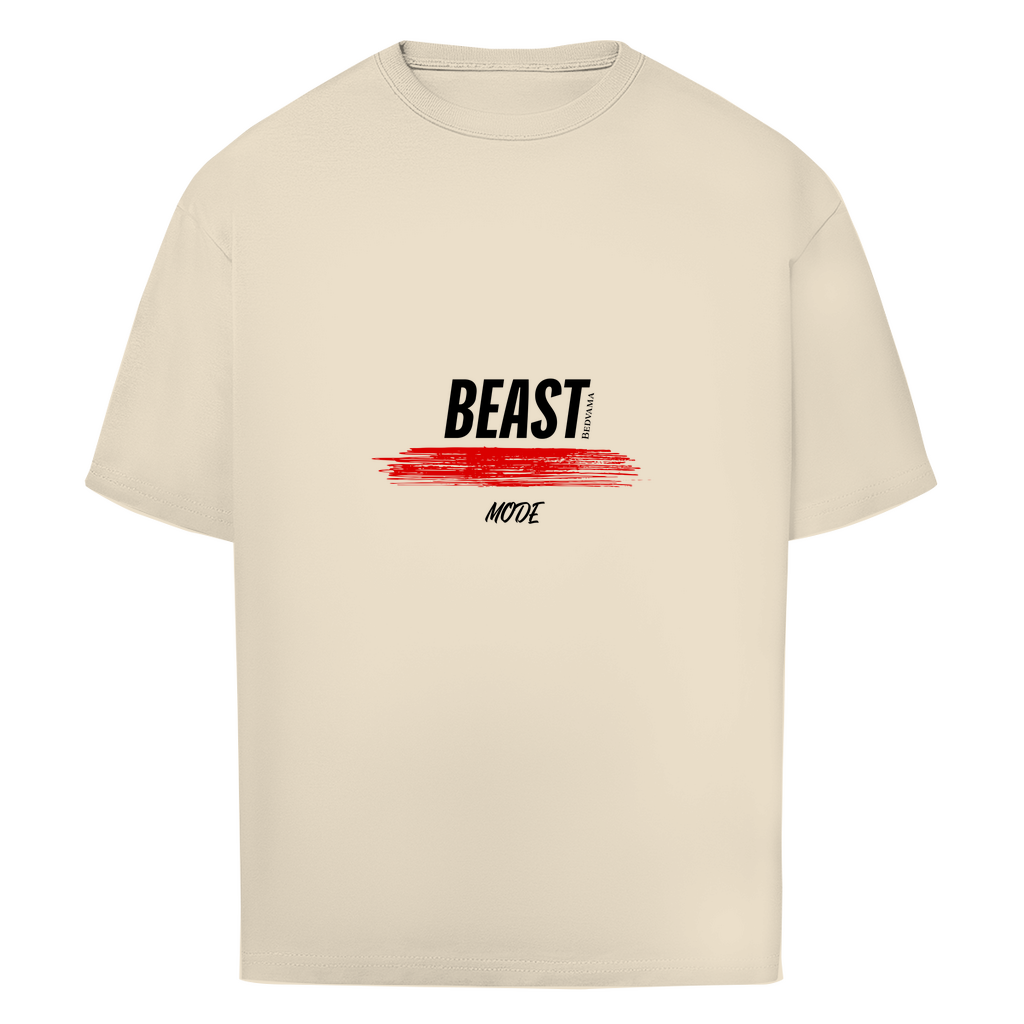 Schlichtes Sand Oversize T-Shirt