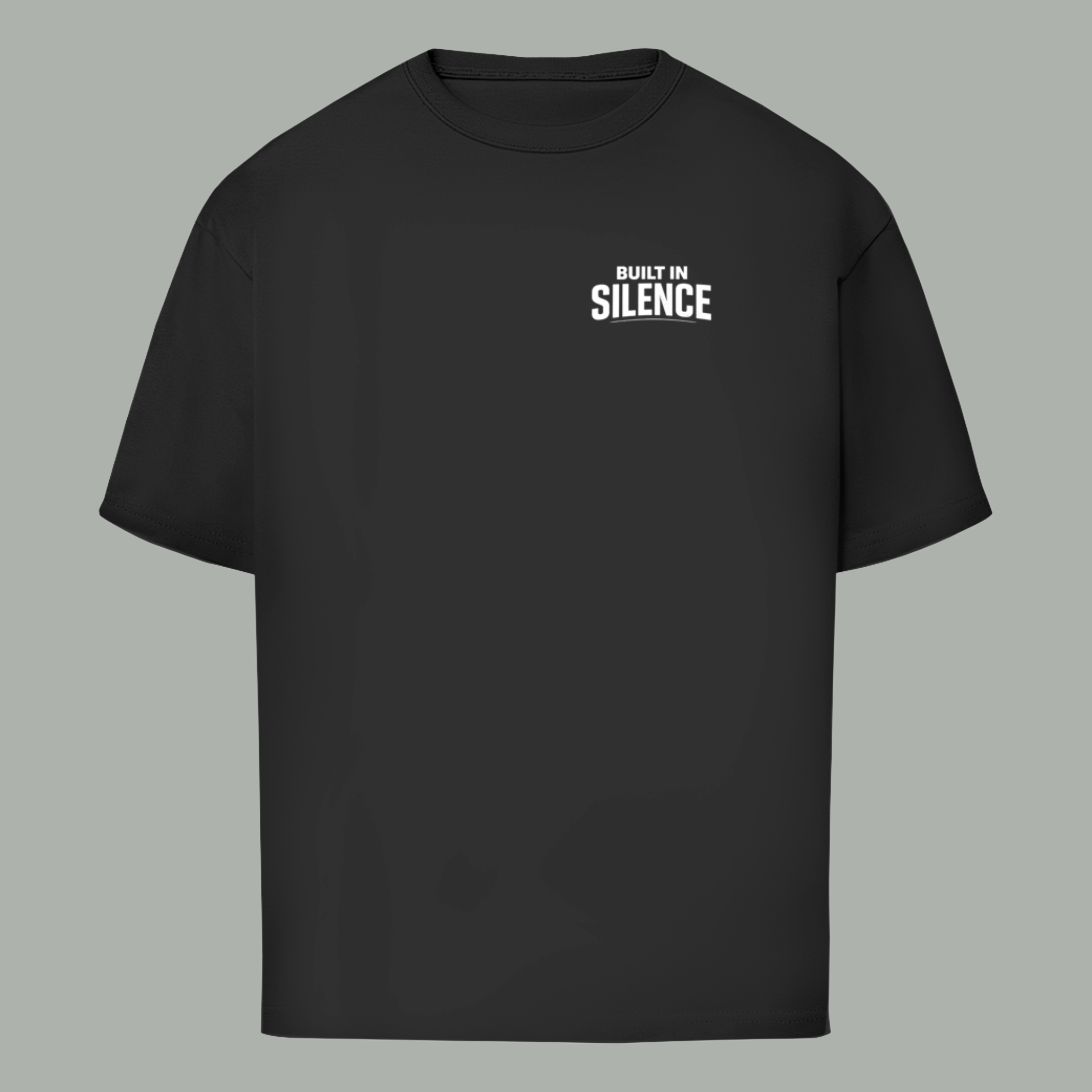 Schwarzes Unisex T-Shirt im Streetstyle