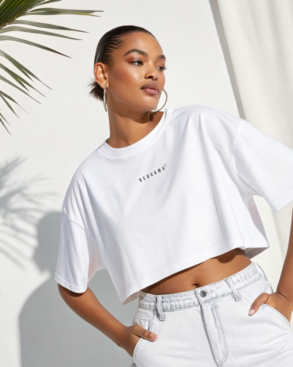 soft croptop oversized