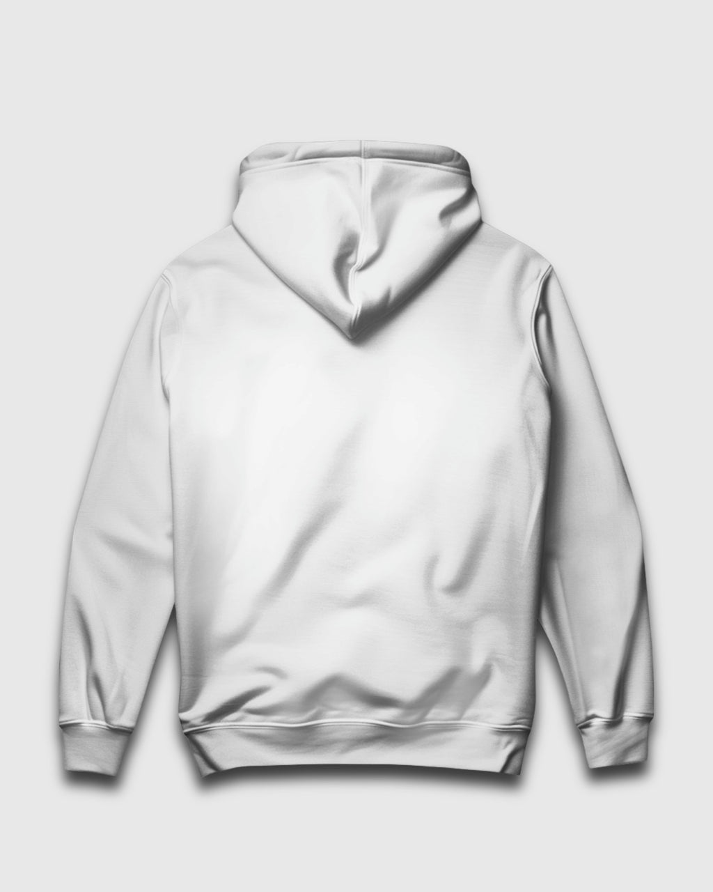 Rückseite Damen Hoodie Mockup in weiß